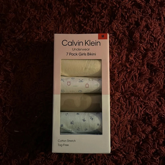 Calvin Klein Girls’ Bikini Underwear, 7-pack Medium - Picture 3 of 4